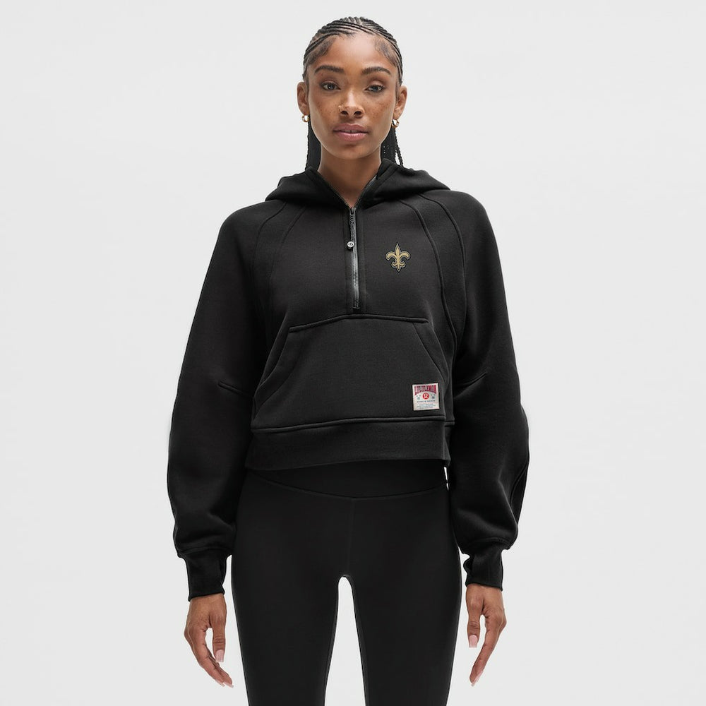New Orleans Saints lululemon Women's Scuba Oversized Half-Zip Hoodie - Black Hoodies