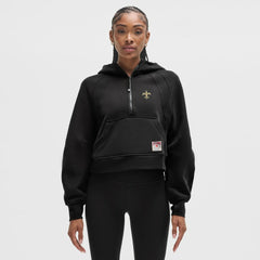 New Orleans Saints lululemon Women's Scuba Oversized Half-Zip Hoodie - Black Hoodies