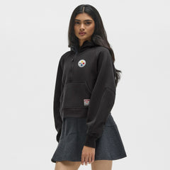 Pittsburgh Steelers lululemon Women's Scuba Oversized Half-Zip Hoodie - Black Hoodies