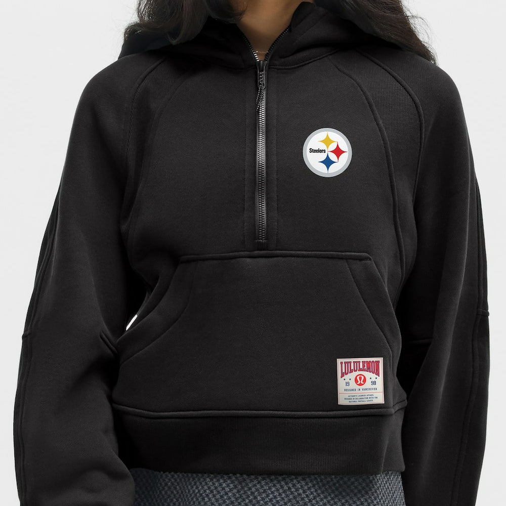 Pittsburgh Steelers lululemon Women's Scuba Oversized Half-Zip Hoodie - Black Hoodies