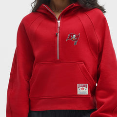 Tampa Bay Buccaneers lululemon Women's Scuba Oversized Half-Zip Hoodie - College Crimson Hoodies