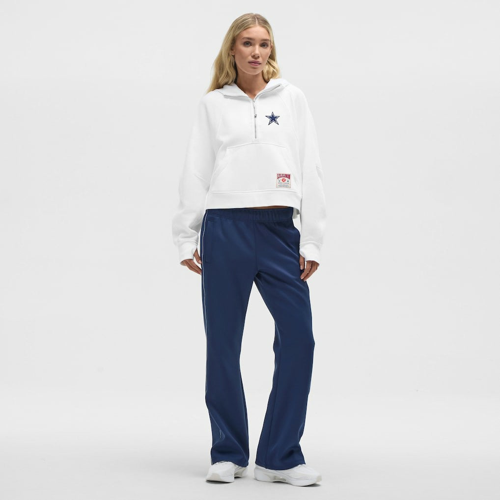 Dallas Cowboys lululemon Women's Scuba Oversized Half-Zip Hoodie - White Hoodies