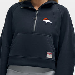Denver Broncos lululemon Women's Scuba Oversized Half-Zip Hoodie - True Navy Hoodies