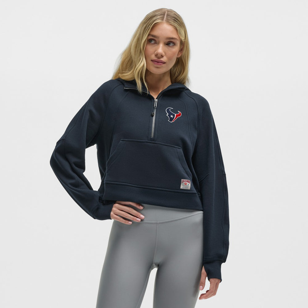 Houston Texans lululemon Women's Scuba Oversized Half-Zip Hoodie - True Navy Hoodies