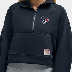 Houston Texans lululemon Women's Scuba Oversized Half-Zip Hoodie - True Navy Hoodies
