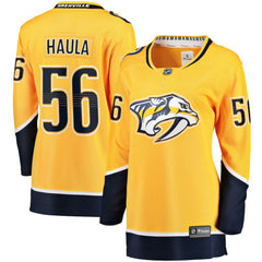 Erik Haula Nashville Predators Fanatics Women's Home Breakaway Player Jersey - Gold | US 203275978