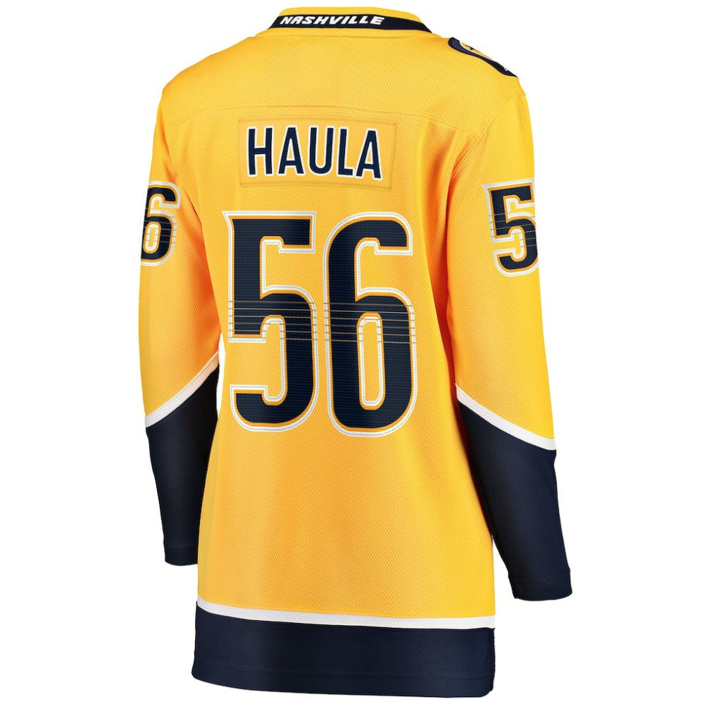 Erik Haula Nashville Predators Fanatics Women's Home Breakaway Player Jersey - Gold | US 203275978
