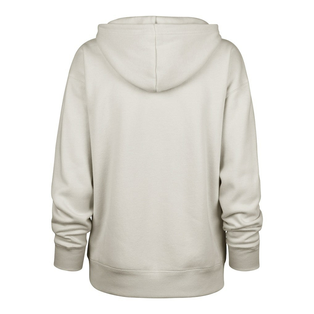 Cleveland Browns '47 Women's Dawg Pound XL Whirlwind Naomi Pullover Hoodie - Cream Hoodies