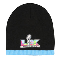 Super Bowl LX Outerstuff Youth Uncuffed Knit Hat - Black Hats