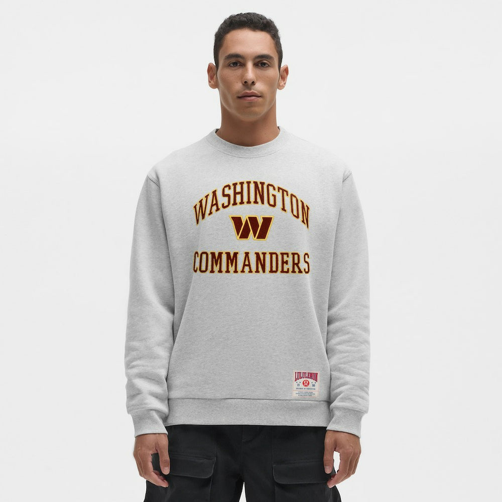 Washington Commanders lululemon Steady State Sweatshirt - Heathered Silver Drop Sweatshirts
