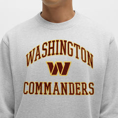 Washington Commanders lululemon Steady State Sweatshirt - Heathered Silver Drop Sweatshirts