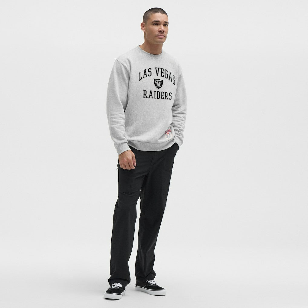 Las Vegas Raiders lululemon Steady State Sweatshirt - Heathered Silver Drop Sweatshirts