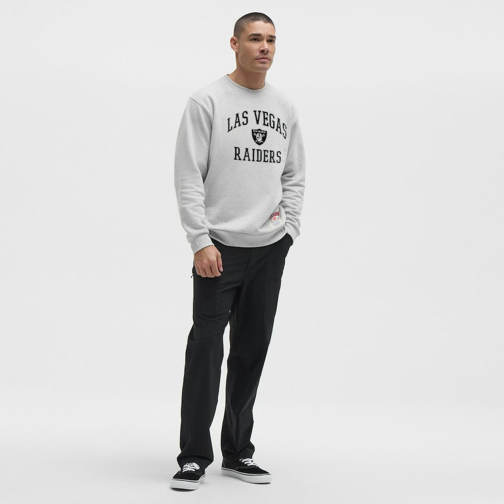 Las Vegas Raiders lululemon Steady State Sweatshirt - Heathered Silver Drop Sweatshirts