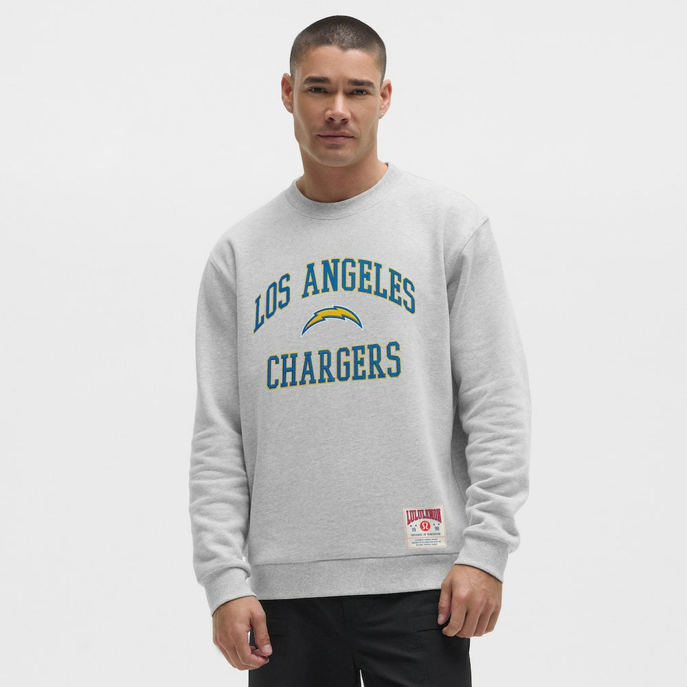 Los Angeles Chargers lululemon Steady State Sweatshirt - Heathered Silver Drop Sweatshirts