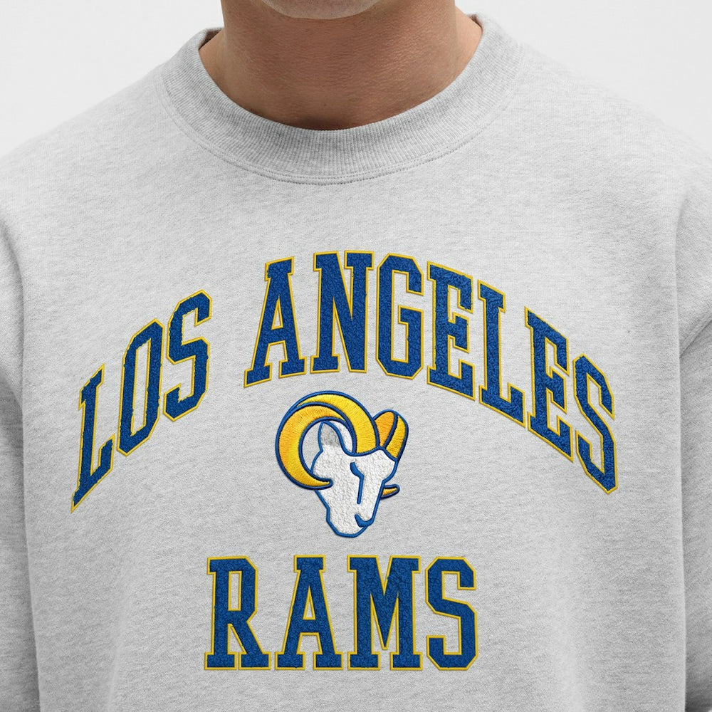 Los Angeles Rams lululemon Steady State Sweatshirt - Heathered Silver Drop Sweatshirts