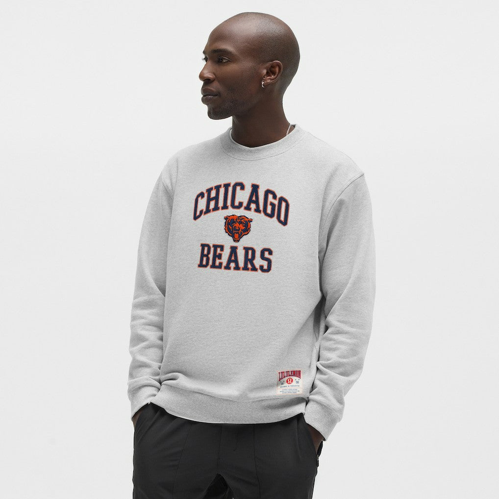 Chicago Bears lululemon Steady State Sweatshirt - Heathered Silver Drop Sweatshirts