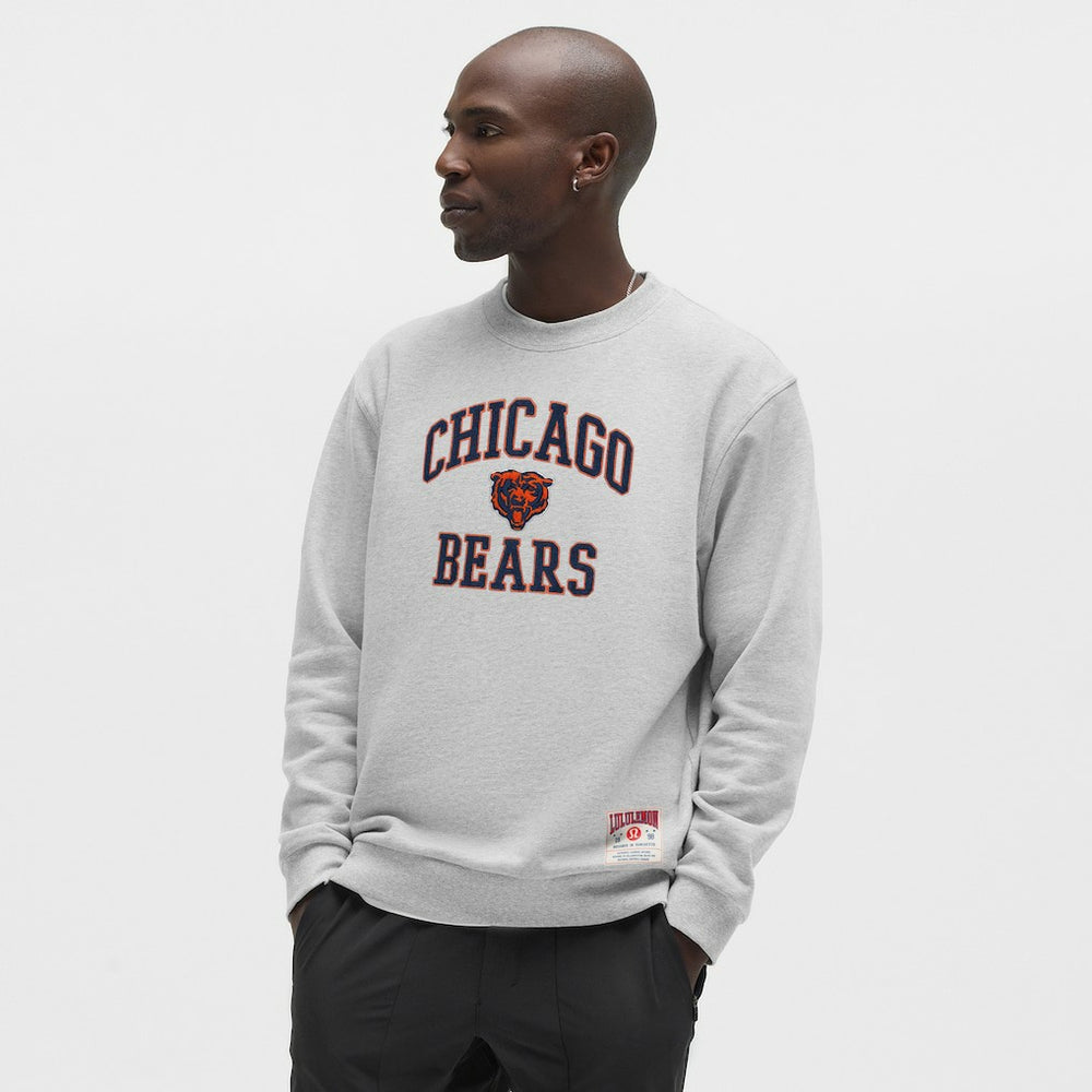Chicago Bears lululemon Steady State Sweatshirt - Heathered Silver Drop Sweatshirts