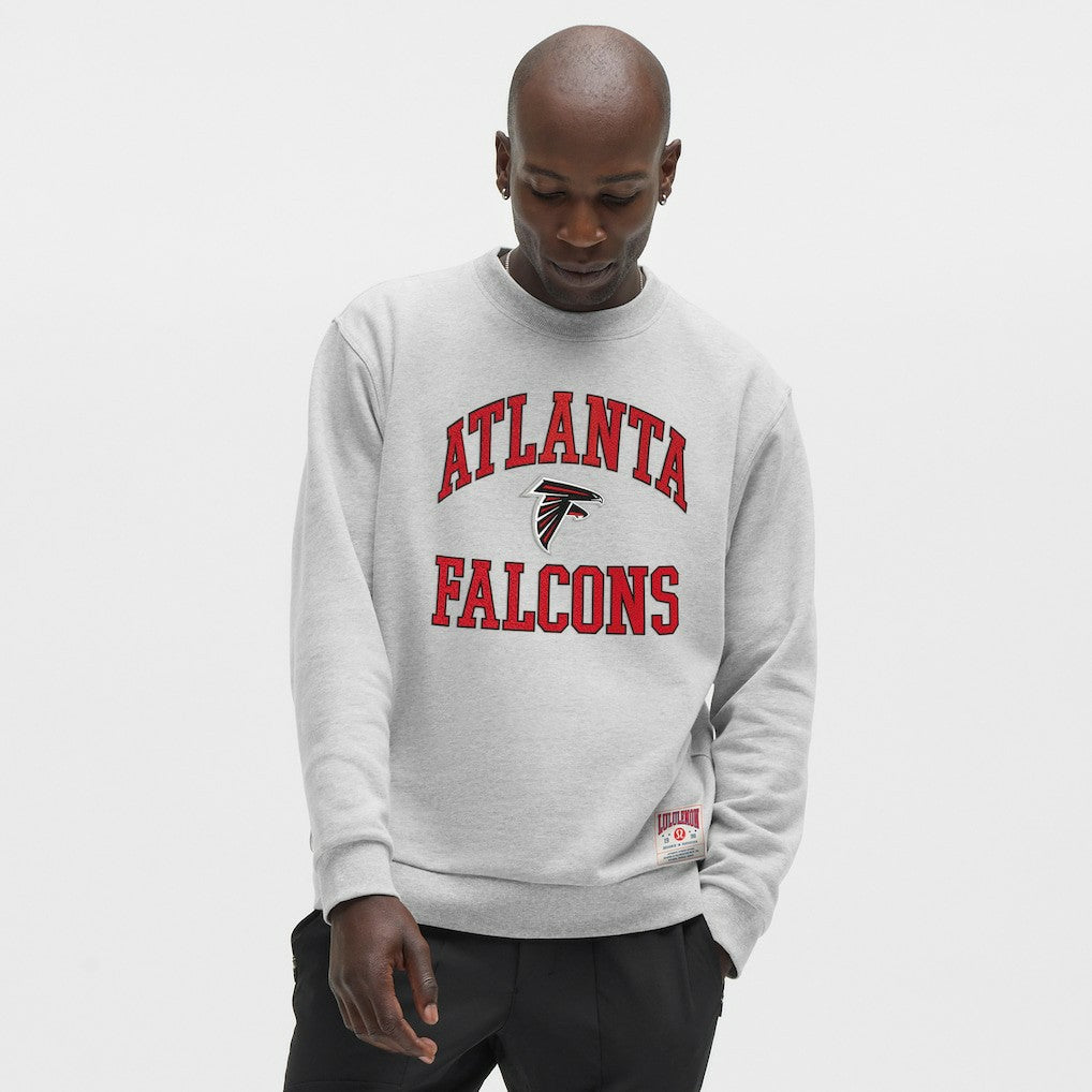 Atlanta Falcons lululemon Steady State Sweatshirt - Heathered Silver Drop Sweatshirts