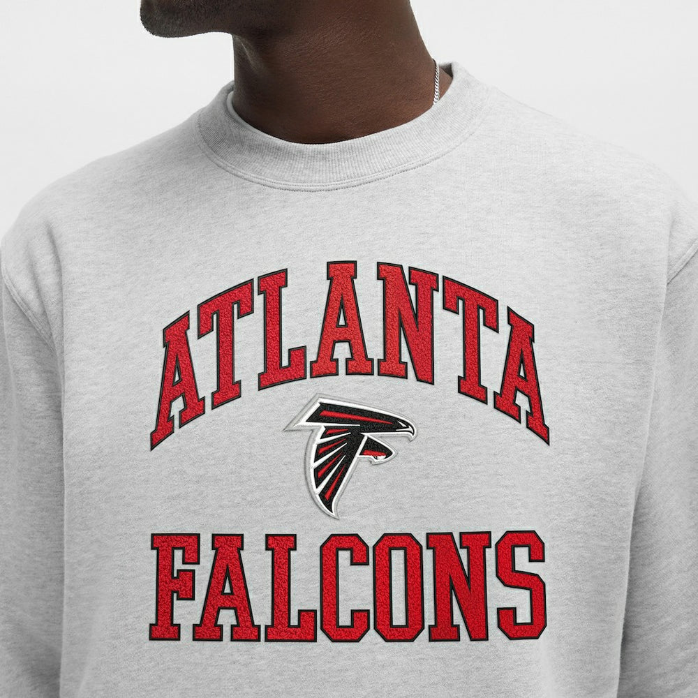 Atlanta Falcons lululemon Steady State Sweatshirt - Heathered Silver Drop Sweatshirts