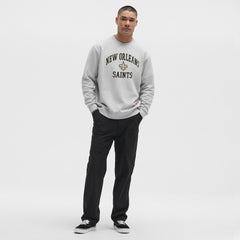 New Orleans Saints lululemon Steady State Sweatshirt - Heathered Silver Drop Sweatshirts