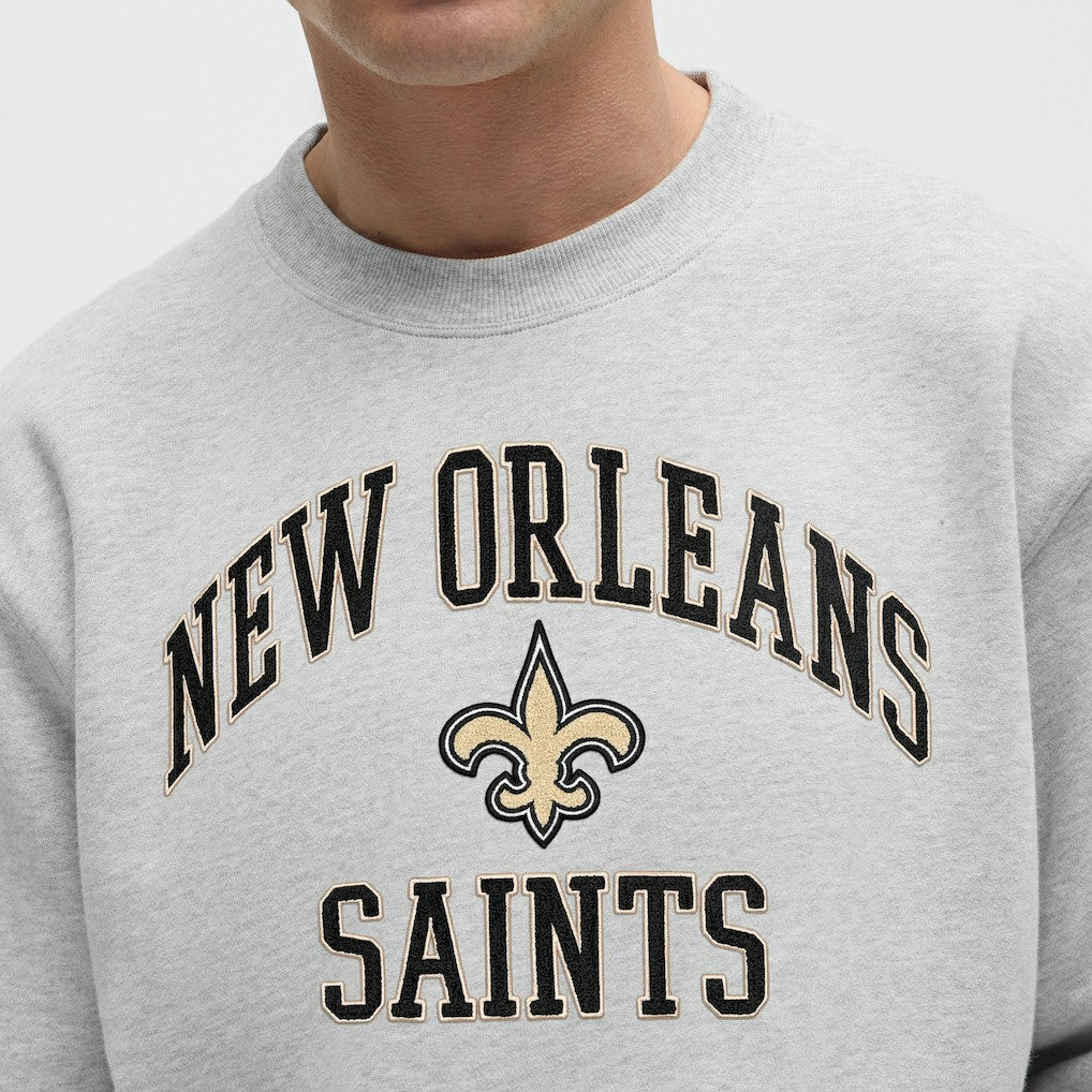 New Orleans Saints lululemon Steady State Sweatshirt - Heathered Silver Drop Sweatshirts