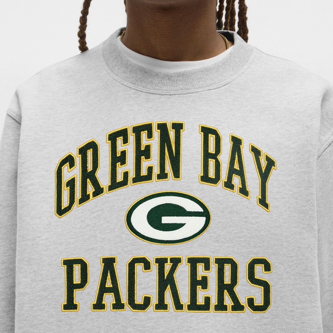 Green Bay Packers lululemon Steady State Sweatshirt - Heathered Silver Drop Sweatshirts