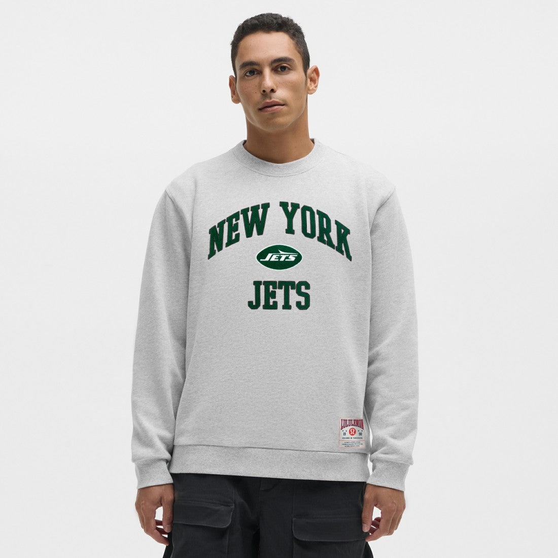 New York Jets lululemon Steady State Sweatshirt - Heathered Silver Drop Sweatshirts
