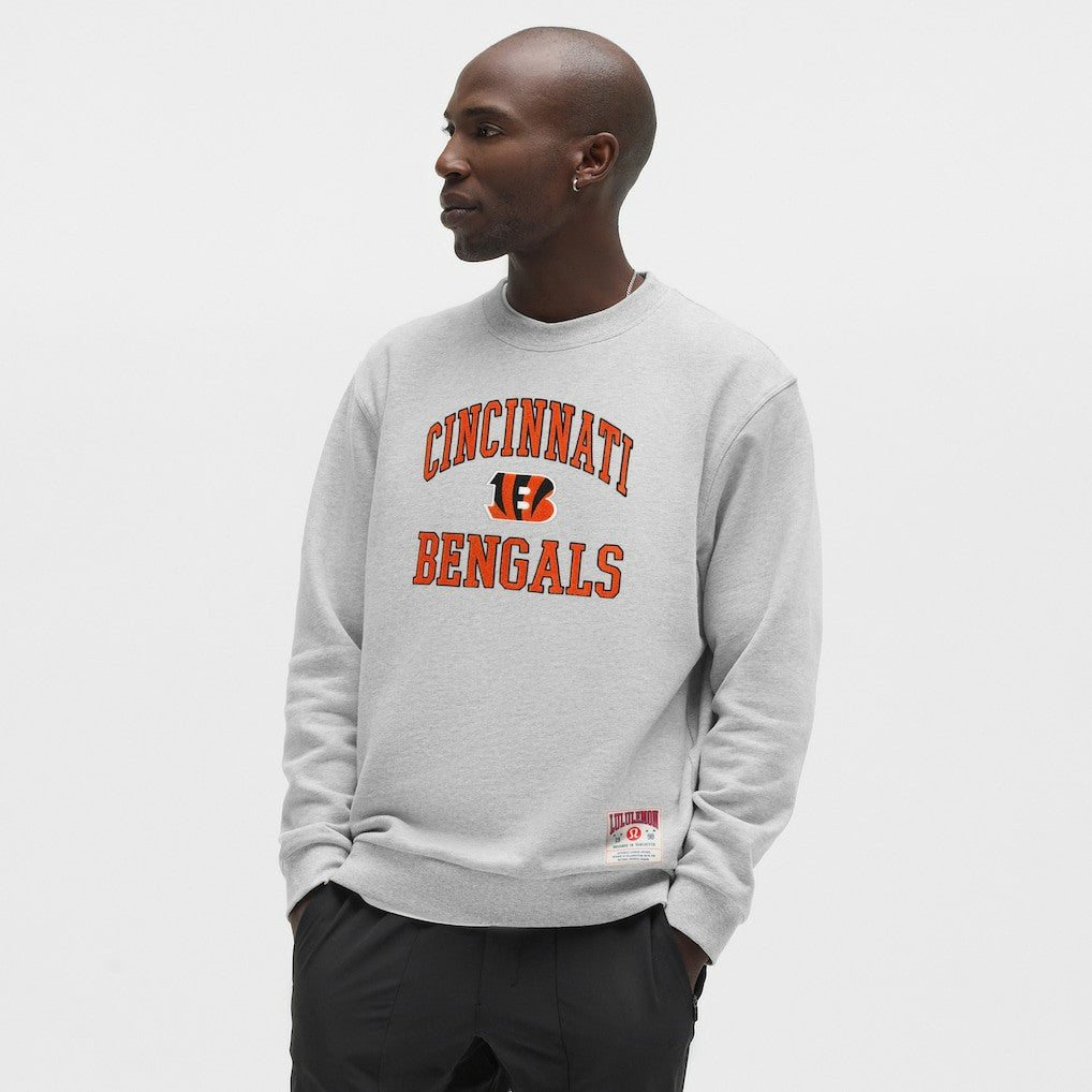 Cincinnati Bengals lululemon Steady State Sweatshirt - Heathered Silver Drop Sweatshirts