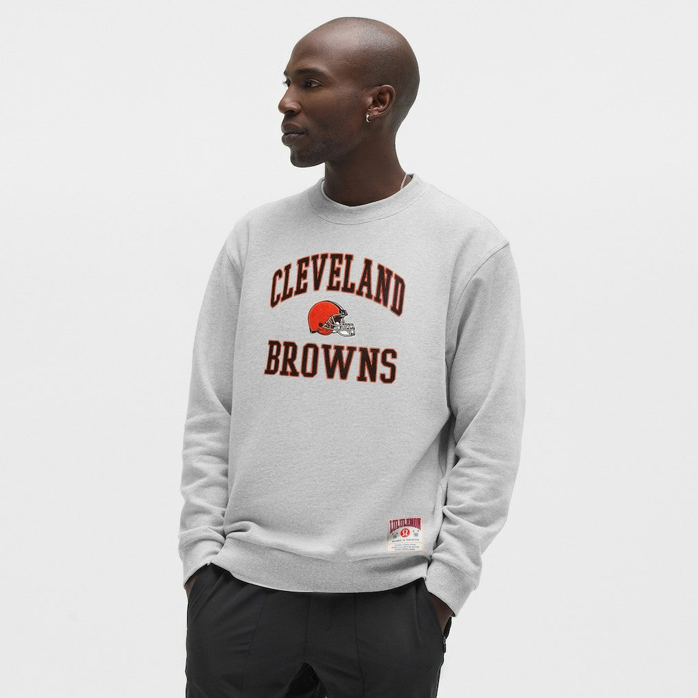 Cleveland Browns lululemon Steady State Sweatshirt - Heathered Silver Drop Sweatshirts