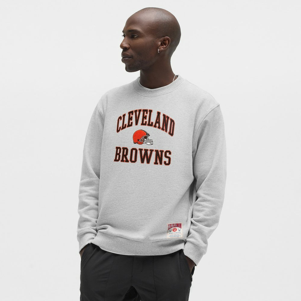 Cleveland Browns lululemon Steady State Sweatshirt - Heathered Silver Drop Sweatshirts