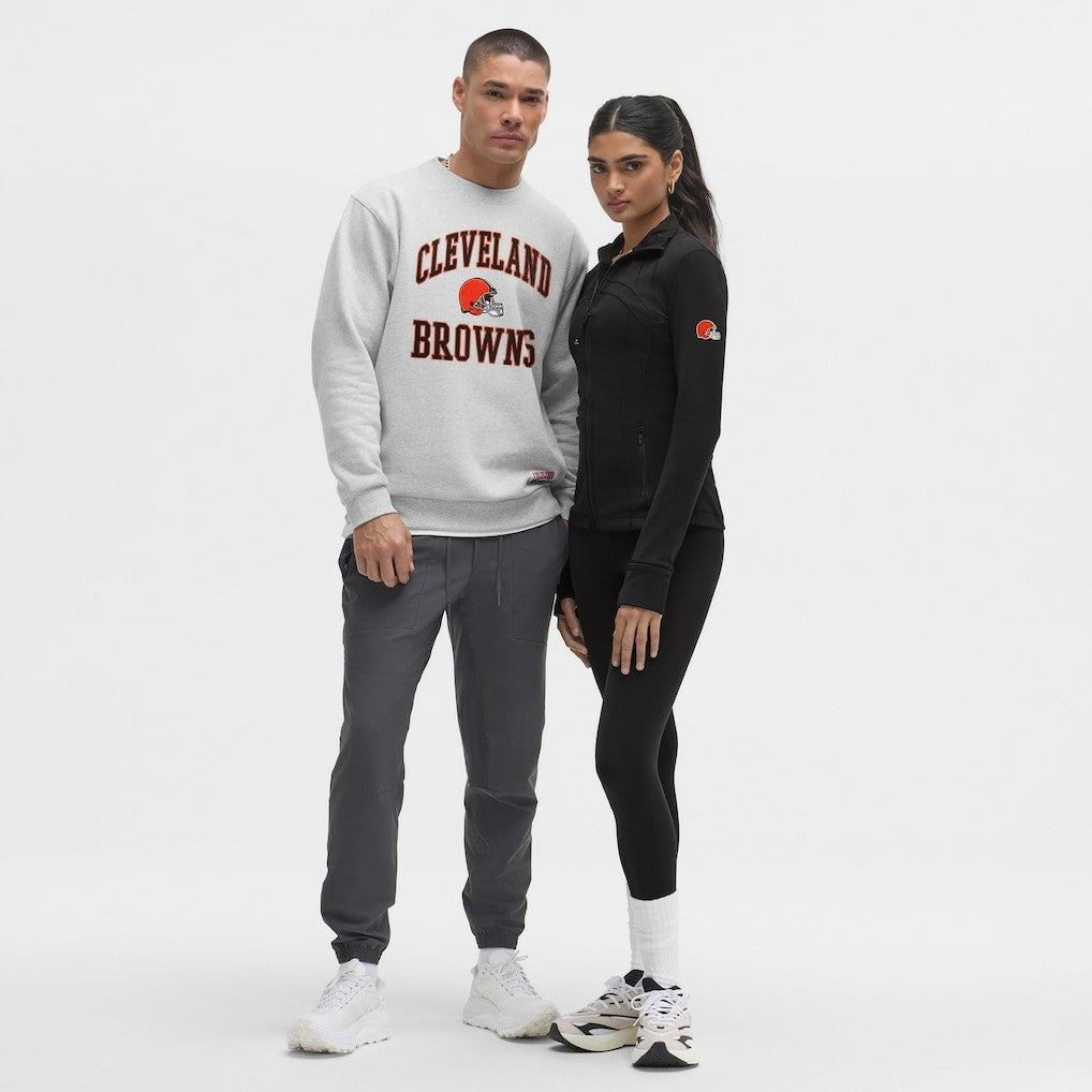 Cleveland Browns lululemon Steady State Sweatshirt - Heathered Silver Drop Sweatshirts