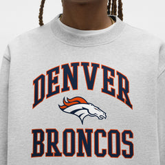 Denver Broncos lululemon Steady State Sweatshirt - Heathered Silver Drop Sweatshirts