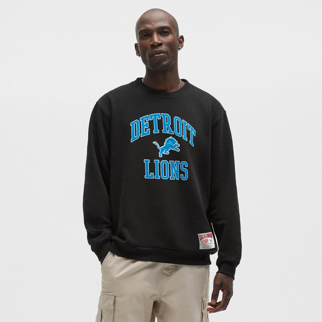 Detroit Lions lululemon Steady State Sweatshirt - Black Sweatshirts