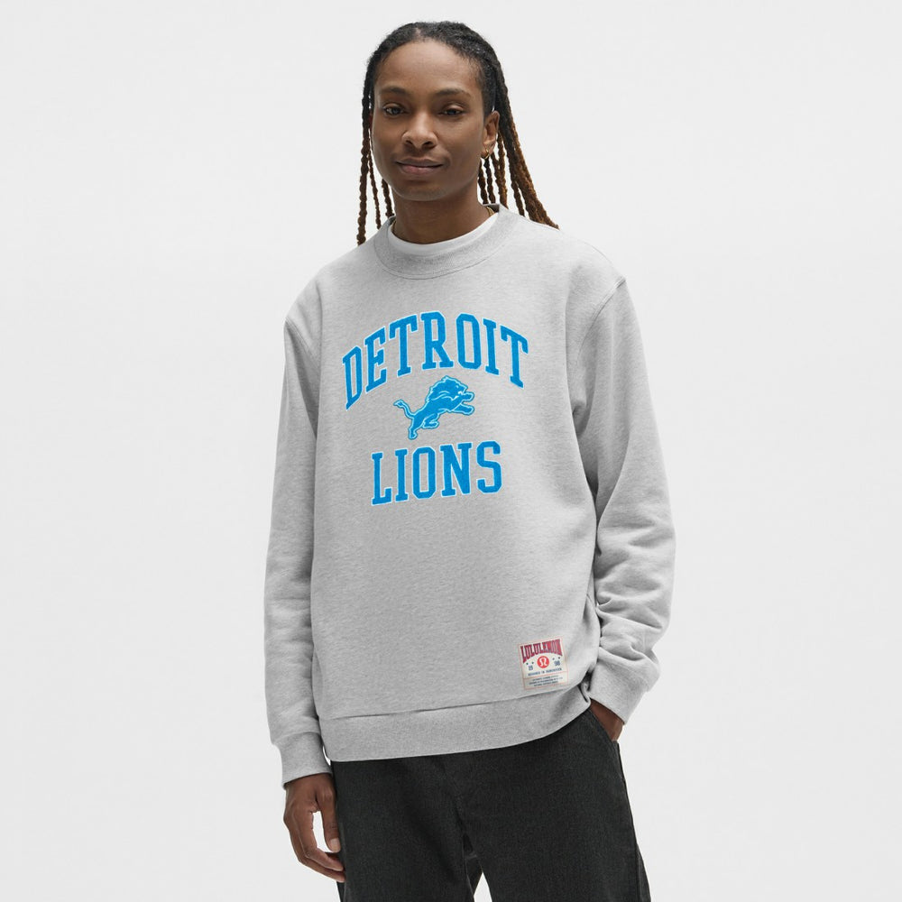 Detroit Lions lululemon Steady State Sweatshirt - Heathered Silver Drop Sweatshirts