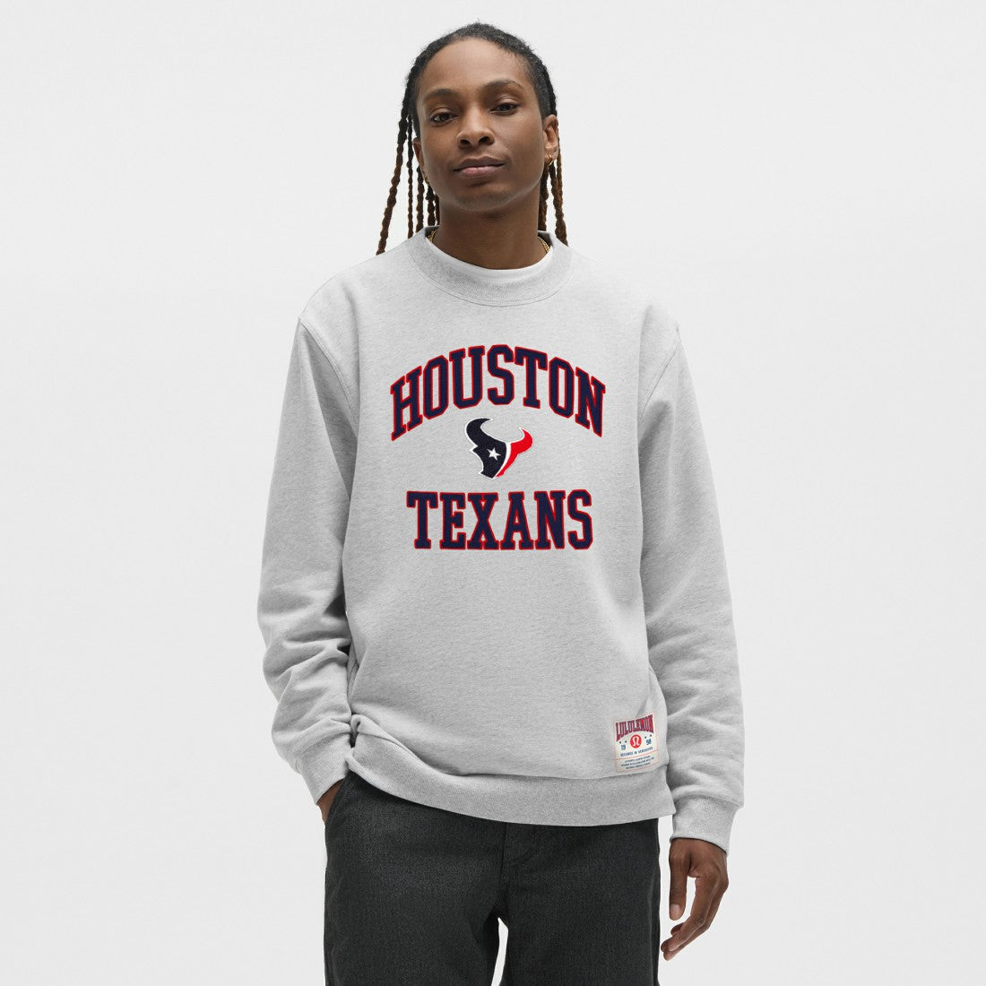 Houston Texans lululemon Steady State Sweatshirt - Heathered Silver Drop Sweatshirts