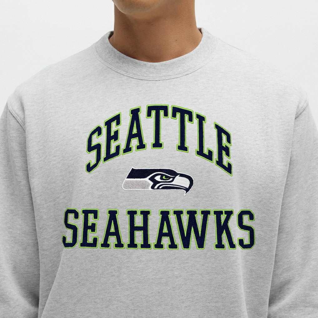 Seattle Seahawks lululemon Steady State Sweatshirt - Heathered Silver Drop Sweatshirts