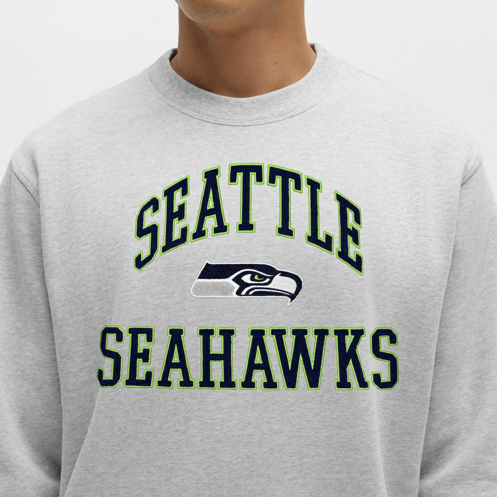 Seattle Seahawks lululemon Steady State Sweatshirt - Heathered Silver Drop Sweatshirts