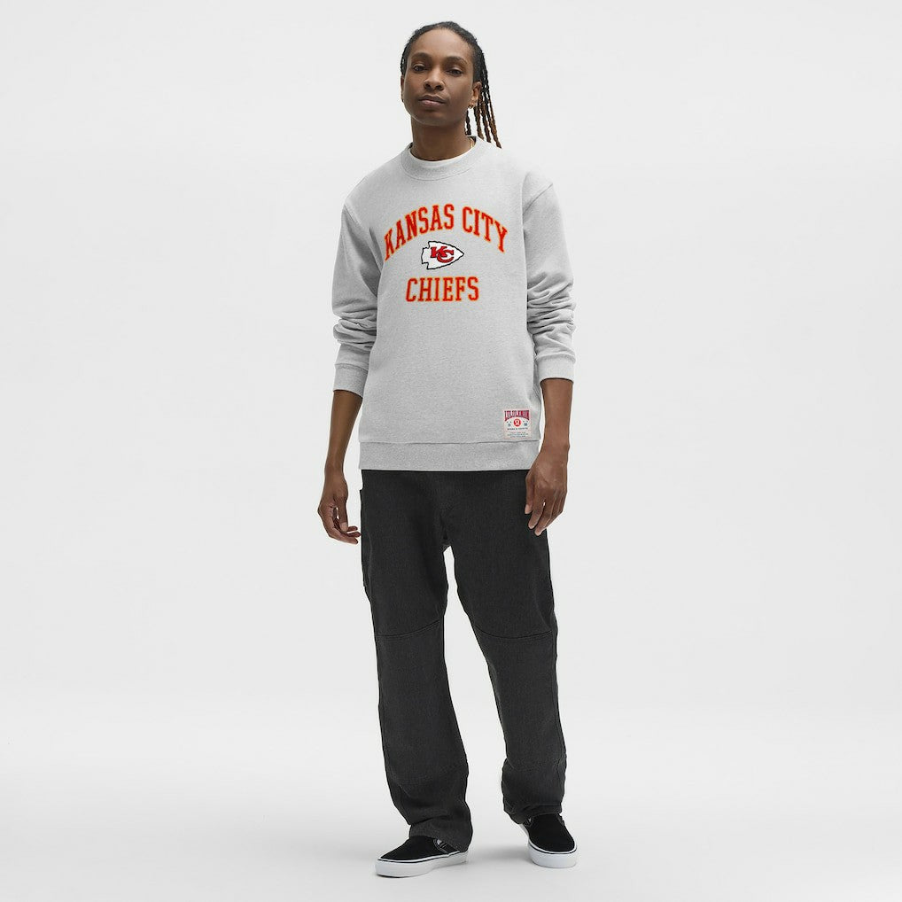 Kansas City Chiefs lululemon Steady State Sweatshirt - Heathered Silver Drop Sweatshirts