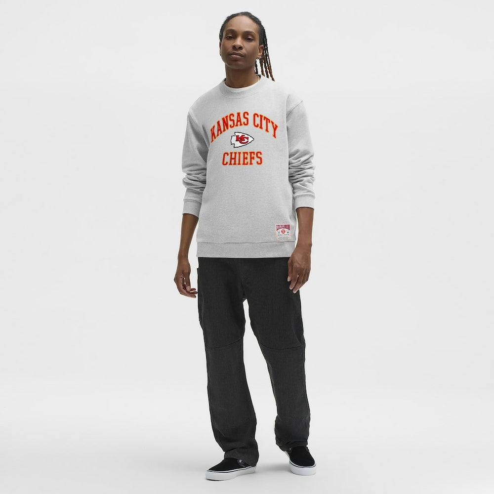 Kansas City Chiefs lululemon Steady State Sweatshirt - Heathered Silver Drop Sweatshirts