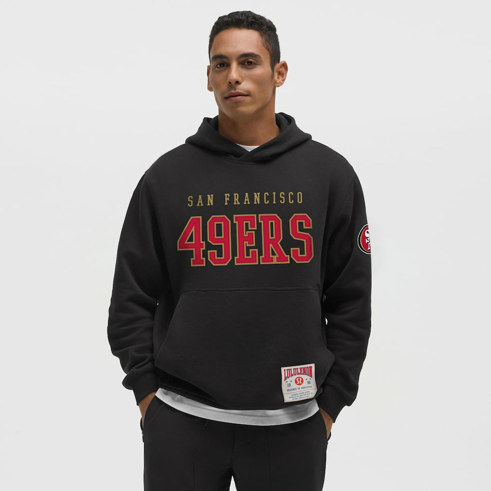 San Francisco 49ers lululemon Steady State Pullover Hoodie - Black Hoodies