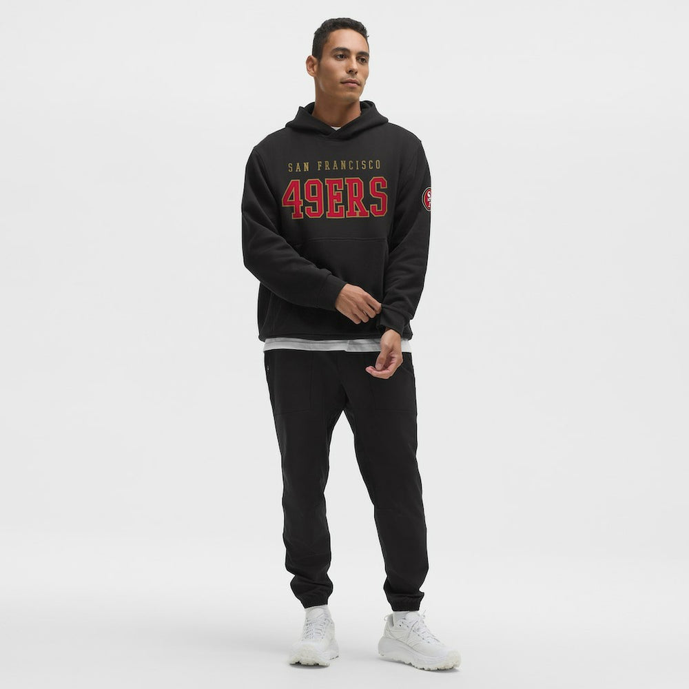 San Francisco 49ers lululemon Steady State Pullover Hoodie - Black Hoodies