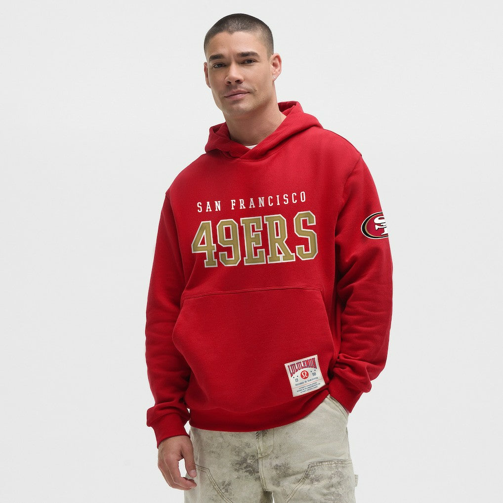 San Francisco 49ers lululemon Steady State Pullover Hoodie - College Crimson Hoodies