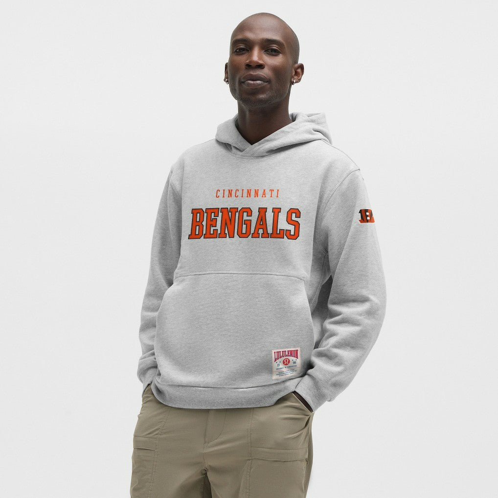Cincinnati Bengals lululemon Steady State Pullover Hoodie - Heathered Silver Drop Hoodies