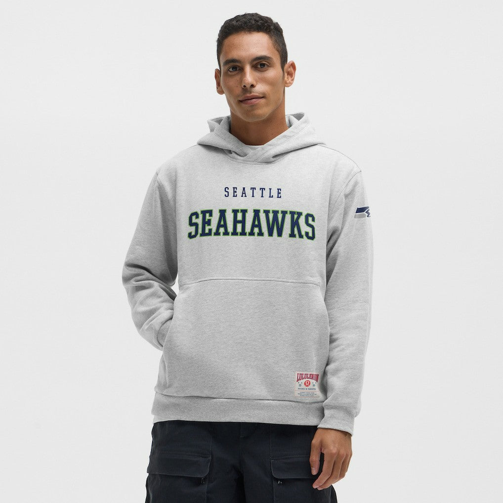 Seattle Seahawks lululemon Steady State Pullover Hoodie - Heathered Silver Drop Hoodies