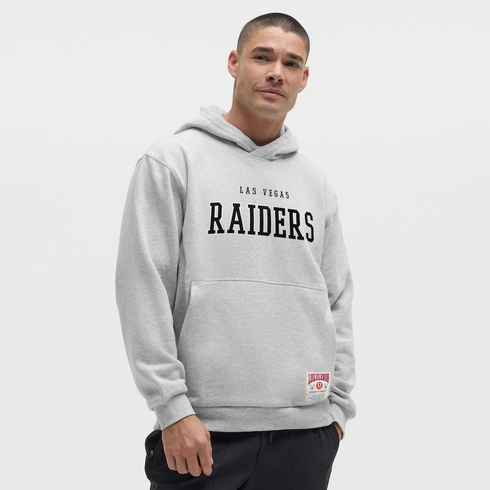 Las Vegas Raiders lululemon Steady State Pullover Hoodie - Heathered Silver Drop Hoodies