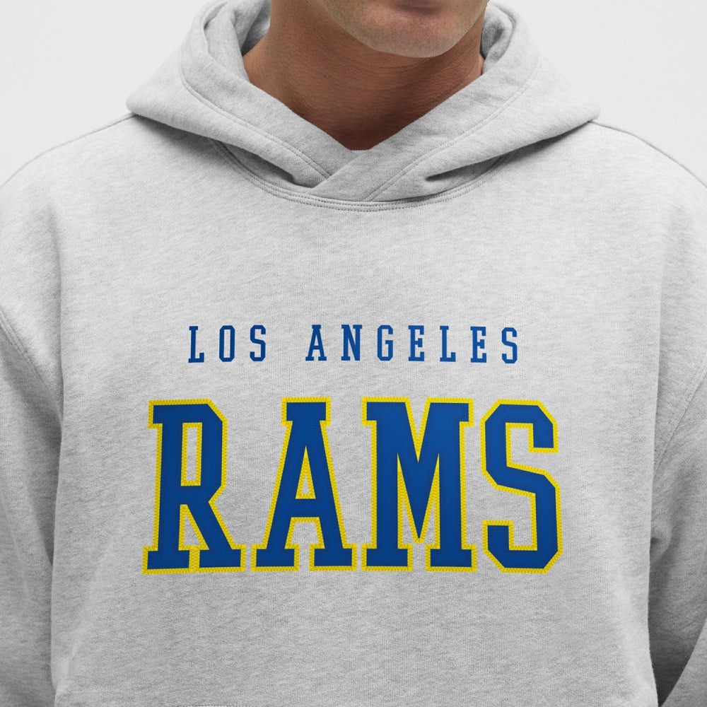 Los Angeles Rams lululemon Steady State Pullover Hoodie - Heathered Silver Drop Hoodies