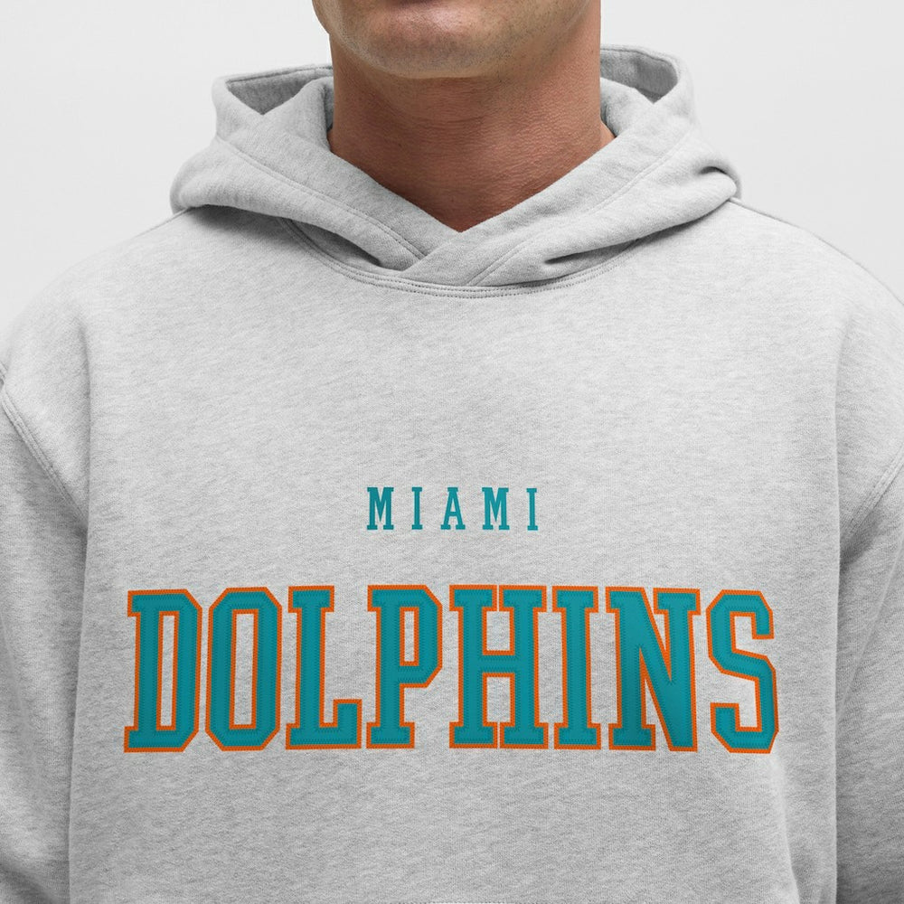 Miami Dolphins lululemon Steady State Pullover Hoodie - Heathered Silver Drop Hoodies