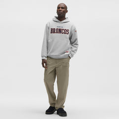 Denver Broncos lululemon Steady State Pullover Hoodie - Heathered Silver Drop Hoodies