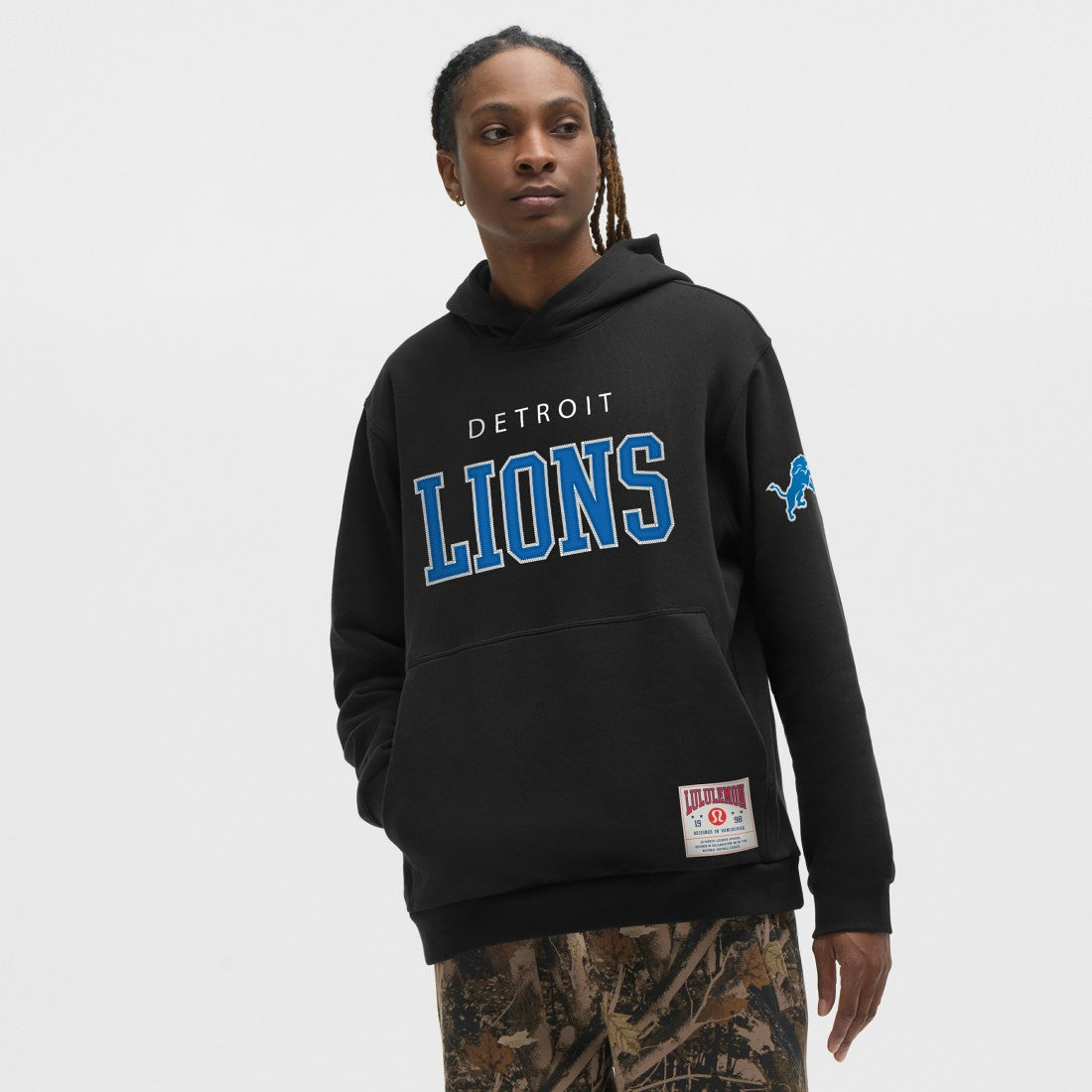 Detroit Lions lululemon Steady State Pullover Hoodie - Black Hoodies