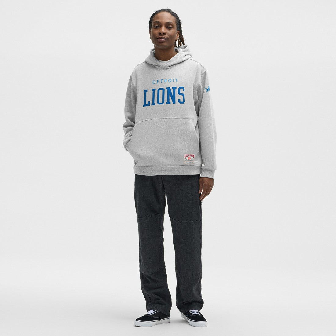 Detroit Lions lululemon Steady State Pullover Hoodie - Heathered Silver Drop Hoodies
